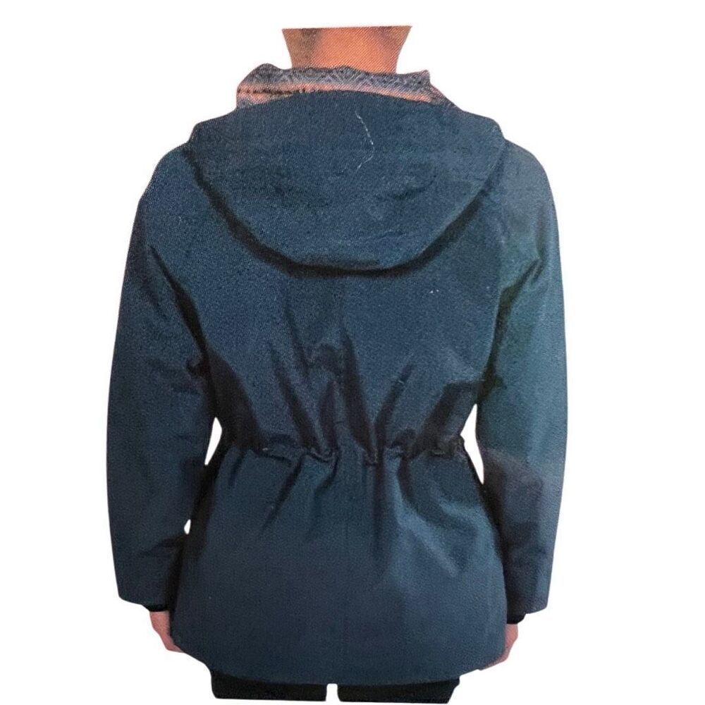 PENDLETON Women’s Jacket Medium Blue Lined Ribbed… - image 2